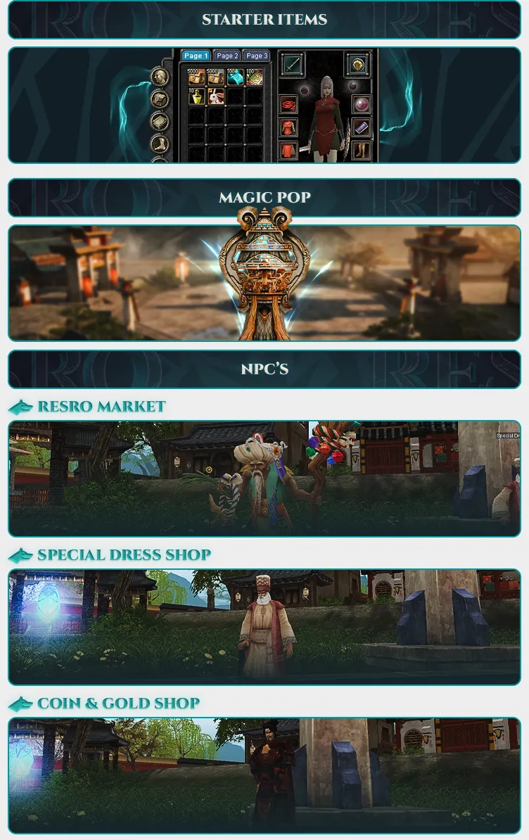 ReSro Online - 120 CAP | EU&CH | 13 DG | TL Coin Sistemi | Free Silk | Drop | Box | Upgrade Sistemi