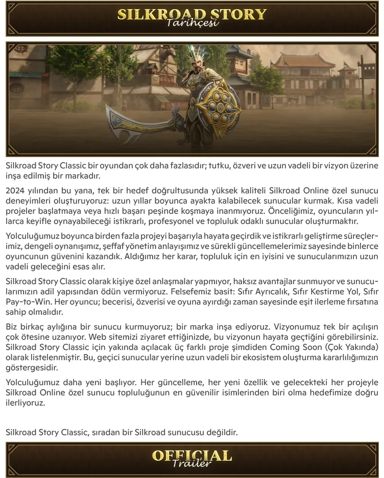 Silkroad Story Classic - 80 CAP | Sadece CH | Düşük Oranlar
