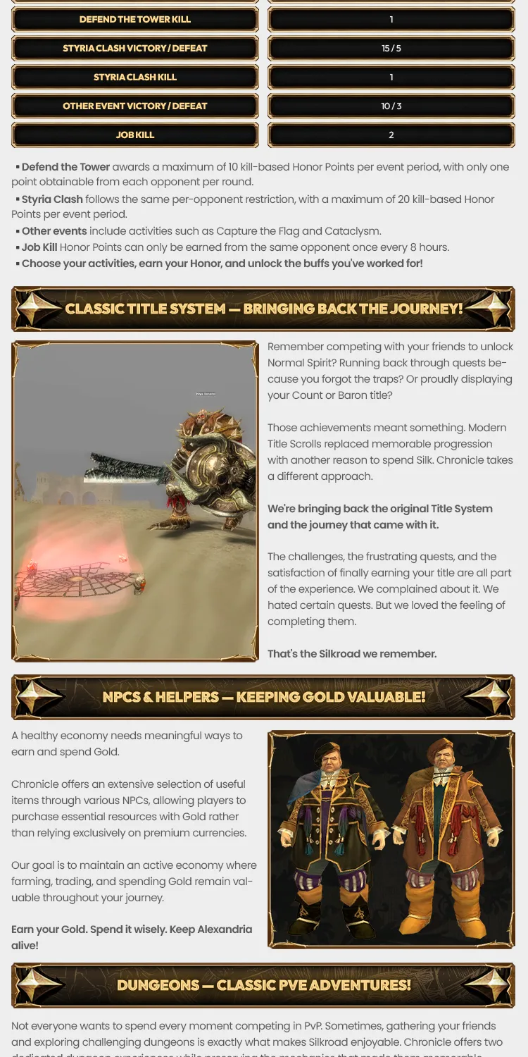 Silkroad Chronicle - 110 CAP | EU&CH | Classic Silkroad Experience | No Silk Scrolls | Open Market | Zerk Quests