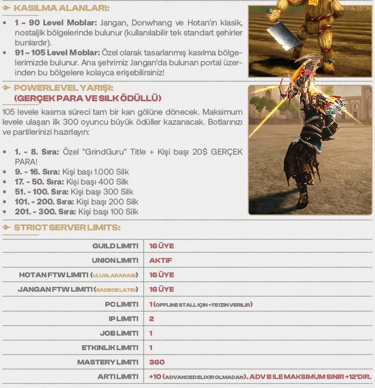 DreamWorld - 105 CAP | Sadece CH | Uzun Ömürlü | 50.000$ Ödül Havuzu
