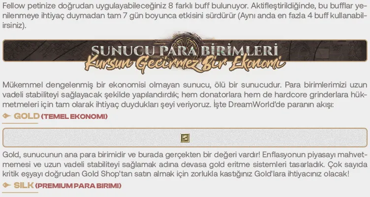 DreamWorld - 105 CAP | Sadece CH | Uzun Ömürlü | 50.000$ Ödül Havuzu