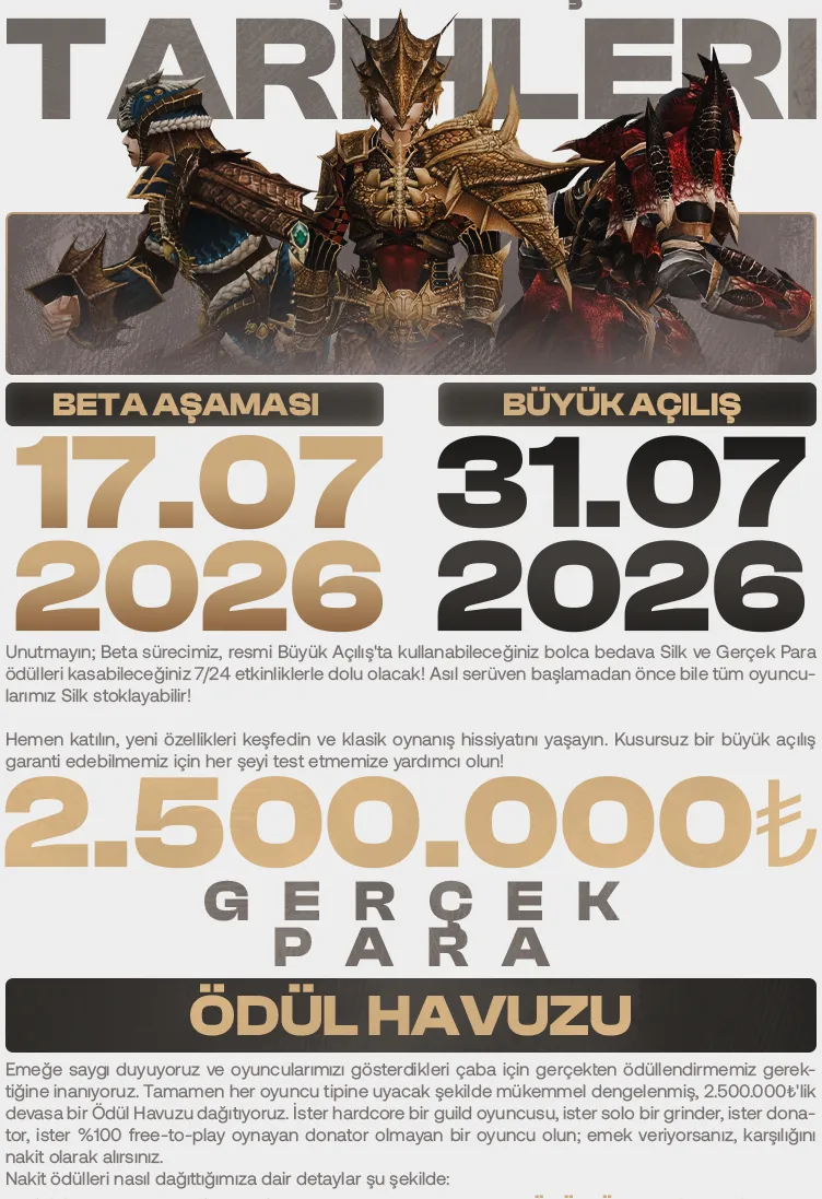 DreamWorld - 105 CAP | Sadece CH | Uzun Ömürlü | 50.000$ Ödül Havuzu