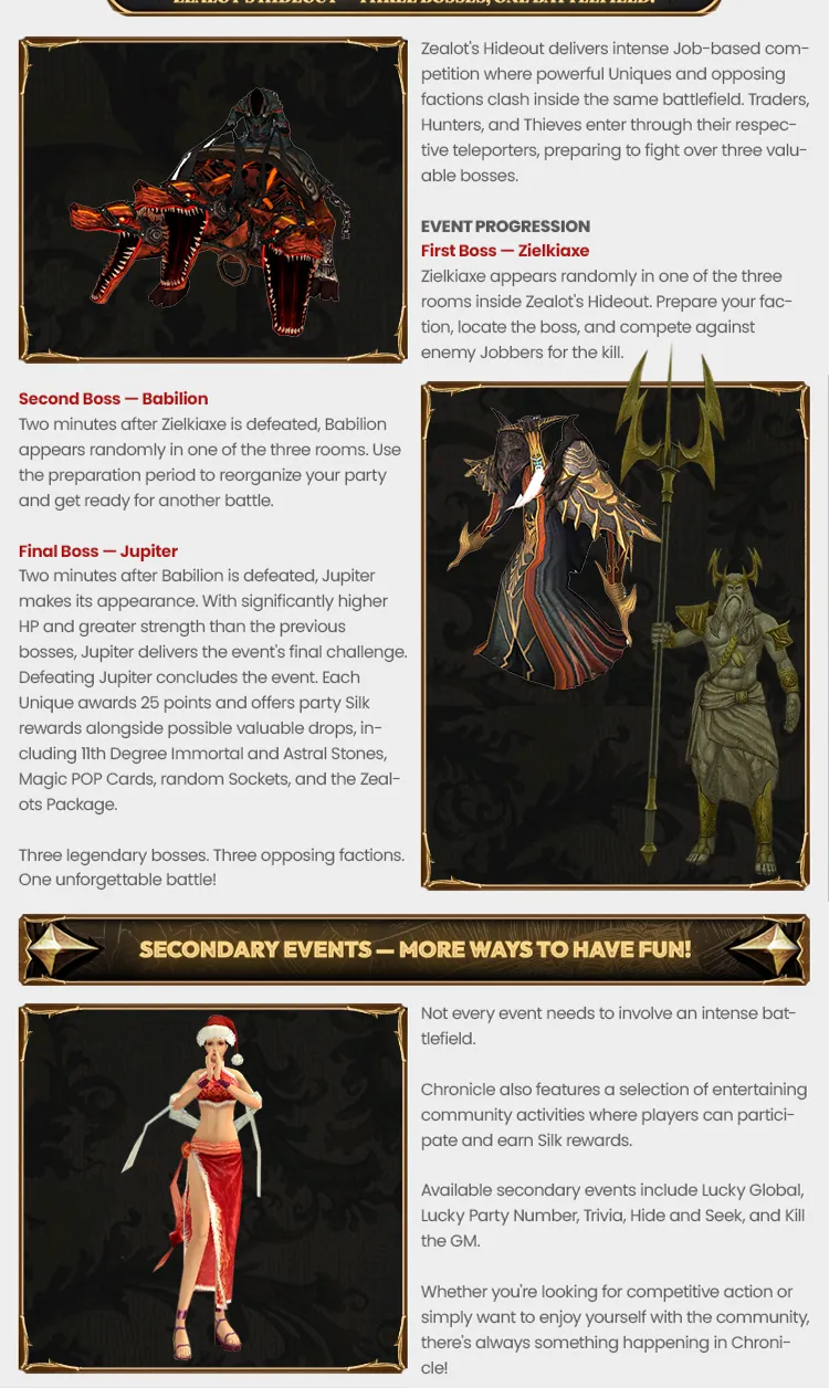 Silkroad Chronicle - 110 CAP | EU&CH | Classic Silkroad Experience | No Silk Scrolls | Open Market | Zerk Quests