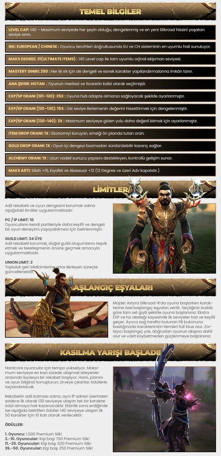 Astyra Silkroad-R - 140 CAP | Old & New Both Job Sistem | Ultimate