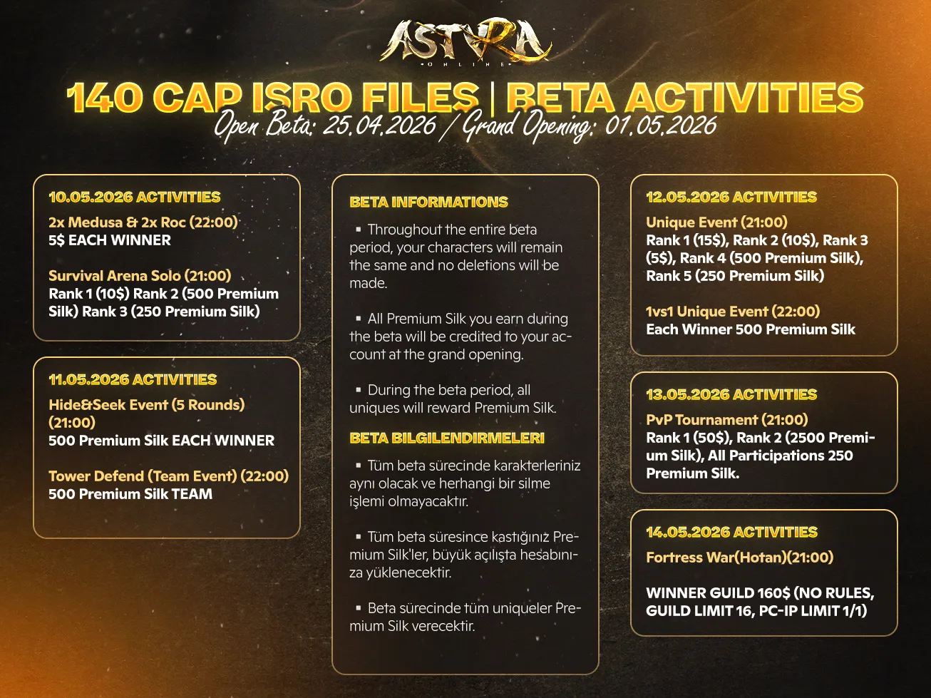 Astyra Silkroad-R - 140 CAP | Old & New Both Job System | Ultimate