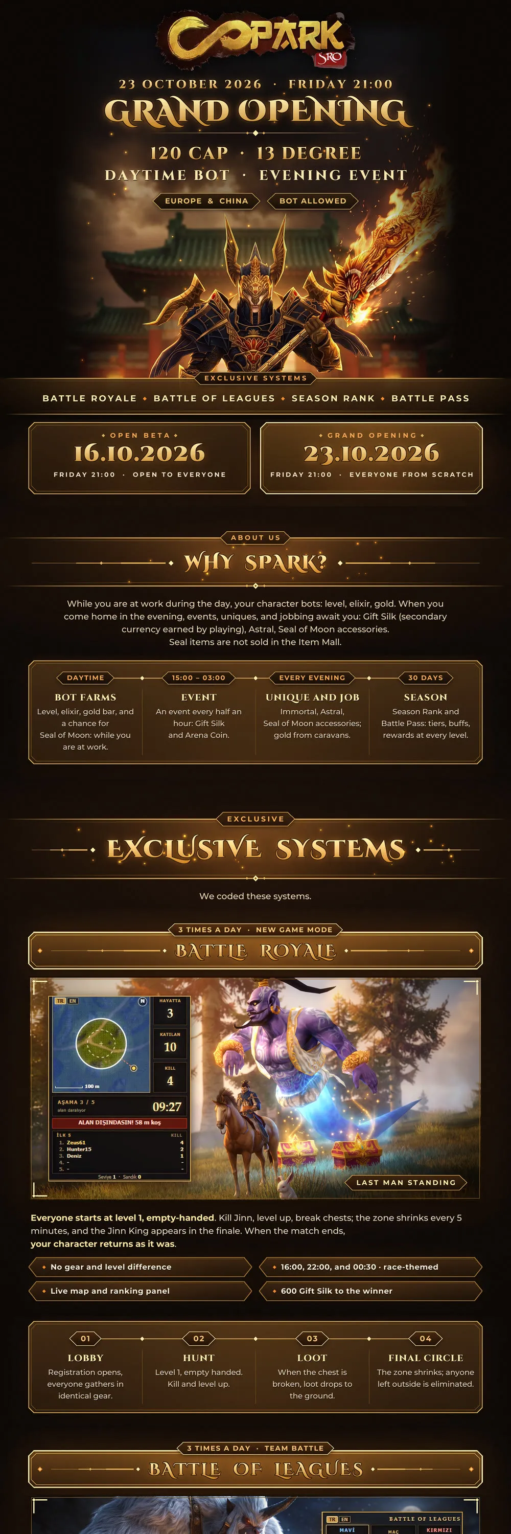 Spark Online - 120 CAP | EU&CH | 13 Degree