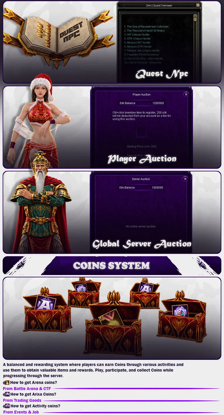 Arixa Online - 130 CAP | D13 | Activity System | FGW | Drop System | $1,500 Prize Pool