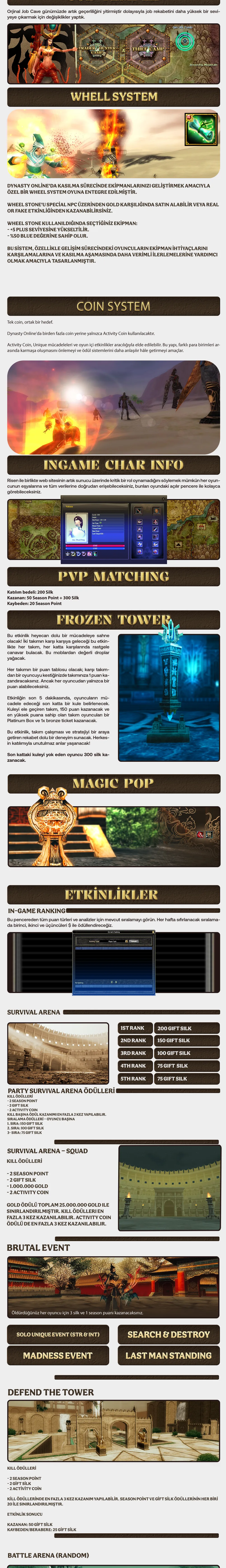 Dynasty Online - 100 CAP | Sadece CH | Macro | Offline Stall | Kış Etkinliği