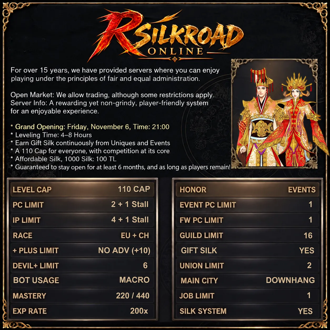RSilkroad Advanced Macro - 110 Cap Macro Sistem I Phbot Kapalı I Emek ve Oyuncu Deneyimi Ön Planda I Job ve Rekabet