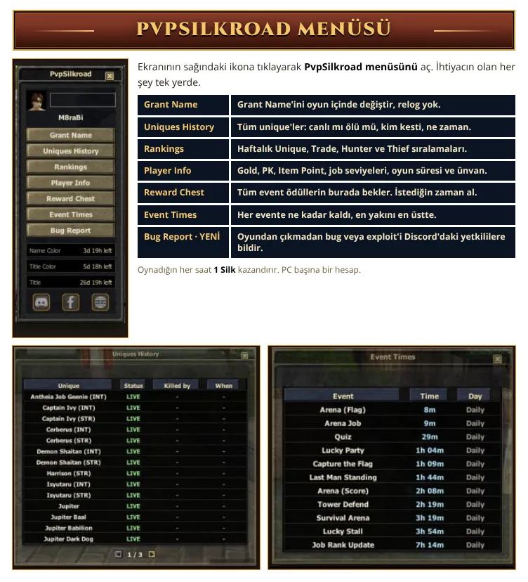 PVP Silkroad - 110 CAP | Makro Bot | EU&CH